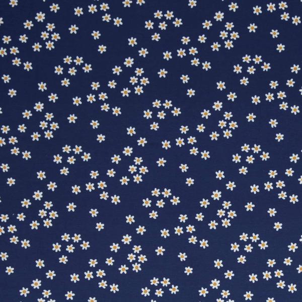 Baumwoll-Jersey Choose Happy Jersey by Käselotti, Blümchen, blau